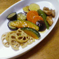 ぽぷらまま's cooksnap of when they made 秋野菜と豚の揚げ浸し.
