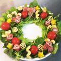 くまえる's cooksnap of when they made 簡単リース風サラダ.