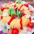 ひろぽんPDK1W☆'s cooksnap of when they made X'Masに★リースのオムライス★.