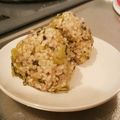 しらたまこむぎ's cooksnap of when they made 野沢菜とおかかのおにぎり.