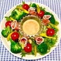にきけん's cooksnap of when they made クリスマスにも♪リース風サラダ.