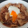 プニのふ04's cooksnap of when they made 温玉のせ♡豚の生姜焼き丼.