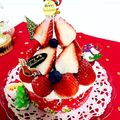 allure☆'s cooksnap of when they made 苺でデコ☆クリスマスツリーケーキ.
