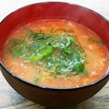 あーこ姐's cooksnap of when they made お鍋いらず♪簡単即席☆トマト味噌納豆汁.