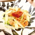 ☆糖質減らしてます☆'s cooksnap of when they made 旨い♪セロリ梅納豆.