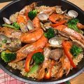 ＊ちあきっちん＊'s cooksnap of when they made 有頭エビの出汁が美味しい♪絶品パエリア.