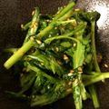 くまみっちー's cooksnap of when they made 簡単！生で美味しい！春菊とごまのサラダ.