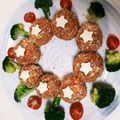 かぼちゃちーず's cooksnap of when they made クリスマスリース☆焼きライスコロッケ.
