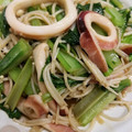 クックPS4OW8☆'s cooksnap of when they made イカと小松菜のオイスターにんにく炒め.