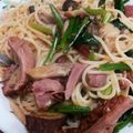 ぱぴぷぺぽち's cooksnap of when they made ターキーベーコンの和風スープパスタ★.