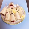 にこchan♡'s cooksnap of when they made お弁当にべんりなクルクル★サンドイッチ.