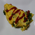 みゆりーた＊'s cooksnap of when they made 簡単10分☆ほうれん草とハムのオムレツ.