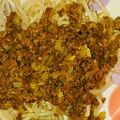 teast's cooksnap of when they made もやしのカレー肉みそのっけ.