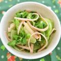 mmameco's cooksnap of when they made レタスとハムのおひたし.