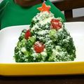 ルイユイ♡mom's cooksnap of when they made ブロッコリーで作る簡単クリスマスツリー.