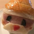 Yokchina's cooksnap of when they made 簡単。サンタのクリスマスおにぎり弁当♡.