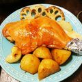 桂☆花's cooksnap of when they made ☆簡単☆ローストチキン（フライパンでも）.