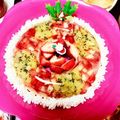 korujade's cooksnap of when they made クリスマス☆彡カラフルレアチーズケーキ.
