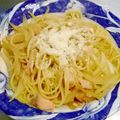 Miyuki（深雪）'s cooksnap of when they made 鮭とゆず胡椒の醤油バターパスタ.