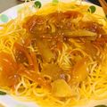 Napion's cooksnap of when they made リメイク☆残ったあんかけで焼きパスタ？.