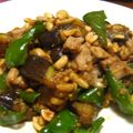 miino's cooksnap of when they made 卍豚と茄子のピーナッツ味噌炒め卍.