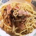 クックETQYQW☆'s cooksnap of when they made 麺つゆで簡単美味しい和風パスタ.