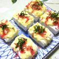 ☆くらこ☆'s cooksnap of when they made はんぺんのサクッと桜海老春色❀マヨチー焼.