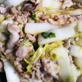 ひまりんご☆'s cooksnap of when they made 白菜漬けと豚肉の炒め物.