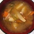 ちはるき27's cooksnap of when they made ベーコンと野菜のお味噌汁.
