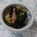 イチゴ、イチゴ。's cooksnap of when they made チンゲン菜とわかめの和え物【保育園給食】.