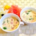 ももちゃんのれしぴ's cooksnap of when they made 小松菜のクリームシチュー風スープ.
