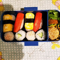 Hugoh's cooksnap of when they made 中学生弁当日記（お寿司風弁当編）.