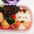 ☆とらもも☆'s cooksnap of when they made クリスマスキャラ弁すみっコぐらししろくま.
