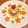 おつき☆ママ's cooksnap of when they made 1歳誕生日☆離乳食ケーキ風プレート.