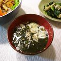 runa10's cooksnap of when they made わかめスープ.