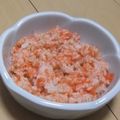 きらり流れ星's cooksnap of when they made お弁当に簡単★きれい☆にんじんご飯☆.