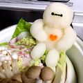 yukaaaah's cooksnap of when they made ベイマックス大根おろしアート鍋＊デコ鍋.