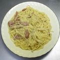 ☆ありか358☆'s cooksnap of when they made めちゃ簡単一人前カルボナーラ.