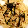 kyichikawa's cooksnap of when they made ツナと長ネギの簡単パスタ.