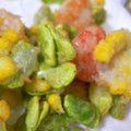 aikuwa's cooksnap of when they made ★そら豆とエビのかき揚げ★.