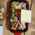 BIGぼんど's cooksnap of when they made ホットプレート☆チーズフォンデュ.