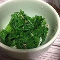 クック88OPFH☆'s cooksnap of when they made 簡単！めんつゆで、わさび菜のおひたし♪.