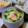 クックI7I5L1☆'s cooksnap of when they made ✿梅干し茶碗蒸し&明太子茶碗蒸し✿.
