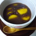 caramelポム's cooksnap of when they made ばあちゃんの味♪かぼちゃ団子のお月見汁粉.