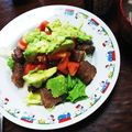 空遥☆ましゃlove's cooksnap of when they made 甘辛★トマトとアボカドのステーキ丼.