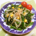 えれぼん's cooksnap of when they made もやしとほうれん草とコーンの中華サラダ.