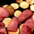 ame-ikuru's cooksnap of when they made 調味料は2つ！ズッキーニとハムのソテー.