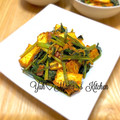 YUH♡ママ's cooksnap of when they made ✿厚揚げとほうれん草のスパイシー炒め✿.