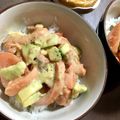 mint72's cooksnap of when they made お刺身サーモンとアボカドの丼.