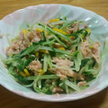 クック8D0BQL☆'s cooksnap of when they made ゆず香る♪水菜とツナの和え物.